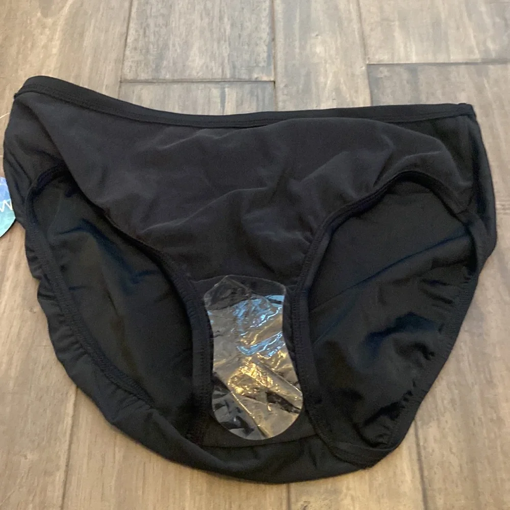 NWT Sonoma Black Bikini Bottom Womens‎ Size 10